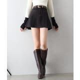 ベルト付きステッチプリーツミニスカート | SpRay | 詳細画像8 