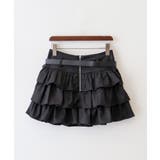 ベルト付ティアードミニスカート | SpRay | 詳細画像11 