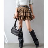 ベルト付ティアードミニスカート | SpRay | 詳細画像19 