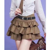 ベルト付ティアードミニスカート | SpRay | 詳細画像3 