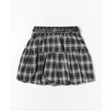 ベルト付きチェックバルーンミニスカート | SpRay | 詳細画像13 