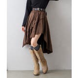 フェイクスウェードフリルヘムスカート | SpRay | 詳細画像6 