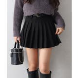 ベルト付フェイクスウェードプリーツミニスカート | SpRay | 詳細画像13 