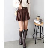 ベルト付フェイクスウェードプリーツミニスカート | SpRay | 詳細画像8 