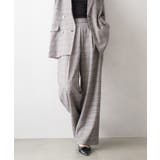 グレー | チェックタックストレートパンツ | SpRay