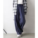 ネイビー | パイピングスウェットパンツ | SpRay