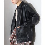 フェイクレザーZipブルゾン | SpRay | 詳細画像18 