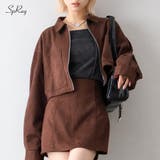 スウェードポンチＺＩＰショートブルゾン | SpRay | 詳細画像1 