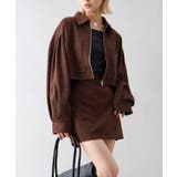 スウェードポンチＺＩＰショートブルゾン | SpRay | 詳細画像13 