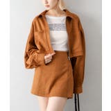 スウェードポンチＺＩＰショートブルゾン | SpRay | 詳細画像2 