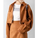 スウェードポンチＺＩＰショートブルゾン | SpRay | 詳細画像8 