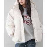 アイボリー | 裾ラウンドフェイクダウン | SpRay