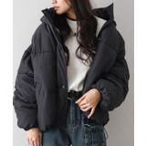 ブラック | 裾ラウンドフェイクダウン | SpRay