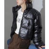 ブラック | メタリック中綿スタンドコート | SpRay