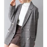 グレー | チェックWテーラードジャケット | SpRay