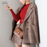 SpRay（スプレイ） | グレンチェックミドル丈コート