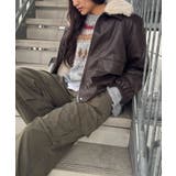 ファー衿フェイクレザーブルゾン | SpRay | 詳細画像13 