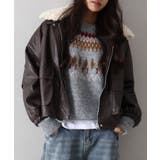 ファー衿フェイクレザーブルゾン | SpRay | 詳細画像15 