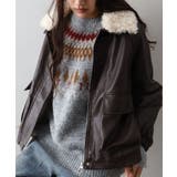 ファー衿フェイクレザーブルゾン | SpRay | 詳細画像17 