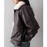 ファー衿フェイクレザーブルゾン | SpRay | 詳細画像20 