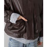 ファー衿フェイクレザーブルゾン | SpRay | 詳細画像22 