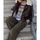 ファー衿フェイクレザーブルゾン | SpRay | 詳細画像4 