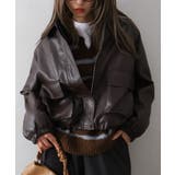 ファー衿フェイクレザーブルゾン | SpRay | 詳細画像41 