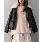 ファー衿フェイクレザーブルゾン | SpRay | 詳細画像43 