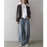 ファー衿フェイクレザーブルゾン | SpRay | 詳細画像47 