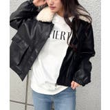 ファー衿フェイクレザーブルゾン | SpRay | 詳細画像56 