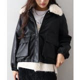 ファー衿フェイクレザーブルゾン | SpRay | 詳細画像58 