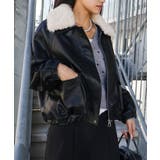 ファー衿フェイクレザーブルゾン | SpRay | 詳細画像63 