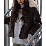 ファー衿フェイクレザーブルゾン | SpRay | 詳細画像8 