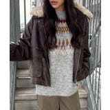 ファー衿フェイクレザーブルゾン | SpRay | 詳細画像9 