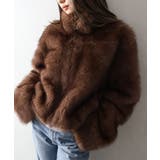 ブラウン | MIXファースタンドZIPブルゾン | SpRay