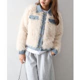 デニム切替ファーブルゾン | SpRay | 詳細画像11 