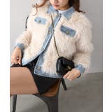 デニム切替ファーブルゾン | SpRay | 詳細画像14 