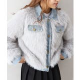 デニム切替ファーブルゾン | SpRay | 詳細画像18 