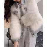 デニム切替ファーブルゾン | SpRay | 詳細画像2 