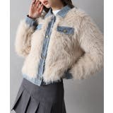 デニム切替ファーブルゾン | SpRay | 詳細画像29 