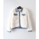 デニム切替ファーブルゾン | SpRay | 詳細画像33 