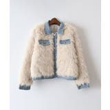 デニム切替ファーブルゾン | SpRay | 詳細画像35 