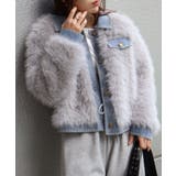 デニム切替ファーブルゾン | SpRay | 詳細画像47 