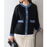 デニムトリムニットジャケット | SpRay | 詳細画像19 