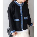 デニムトリムニットジャケット | SpRay | 詳細画像20 