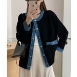 デニムトリムニットジャケット | SpRay | 詳細画像2 