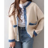 デニムトリムニットジャケット | SpRay | 詳細画像34 