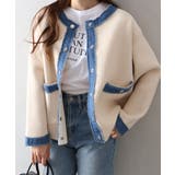 デニムトリムニットジャケット | SpRay | 詳細画像35 