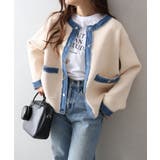 デニムトリムニットジャケット | SpRay | 詳細画像36 