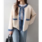 デニムトリムニットジャケット | SpRay | 詳細画像38 